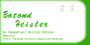 botond heisler business card